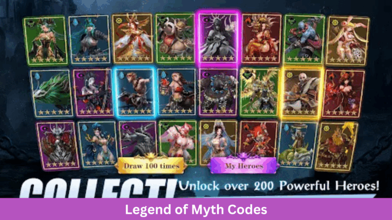 Legend of Myth Codes