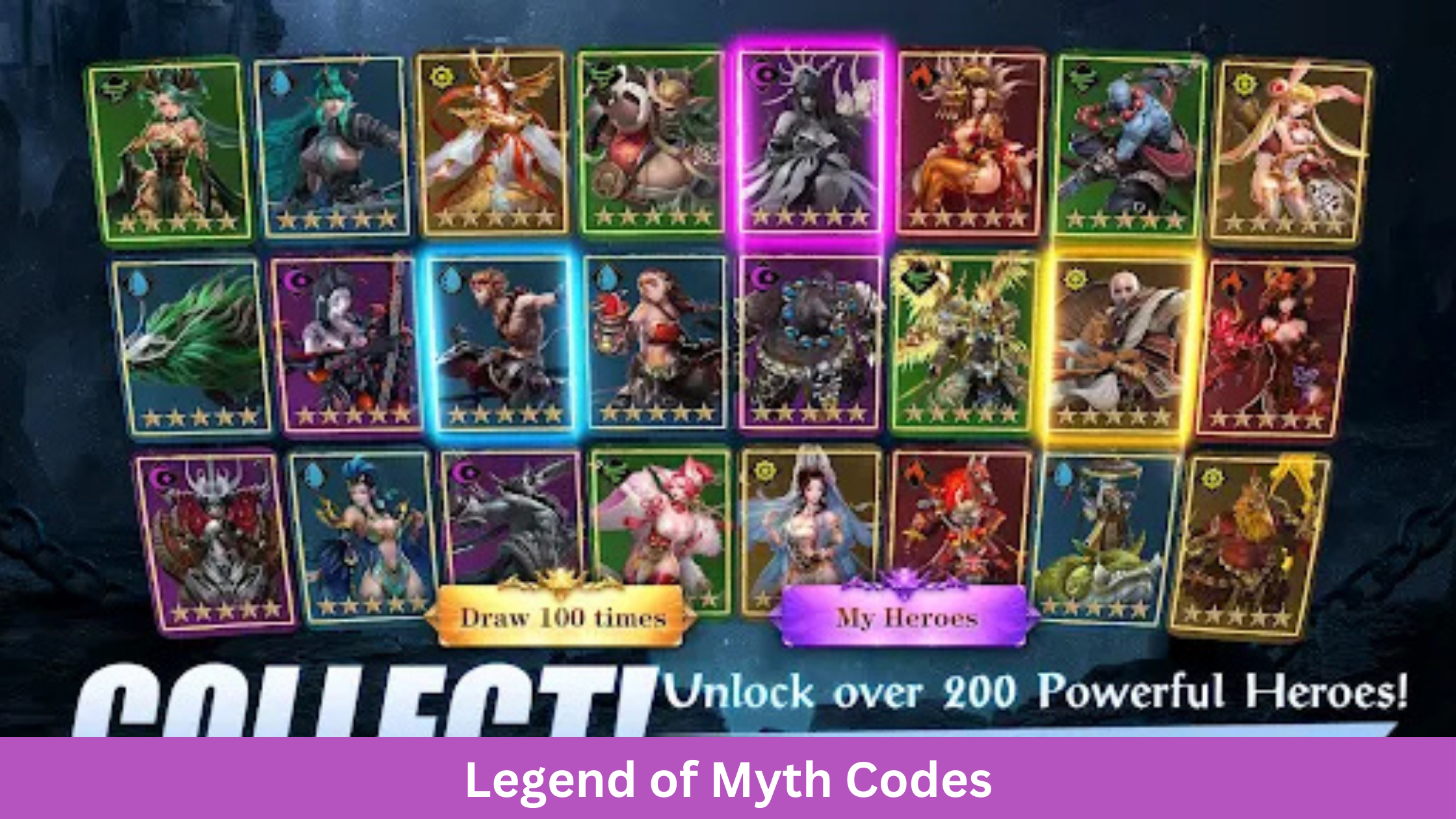Legend of Myth Codes
